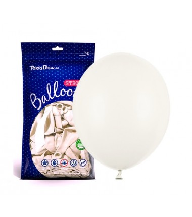 Balony Strong 27 cm złamana biel Pastel Off-white - 100 sztuk