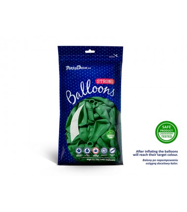 Balony Strong 27 cm zielone Pastel Green - 100 sztuk