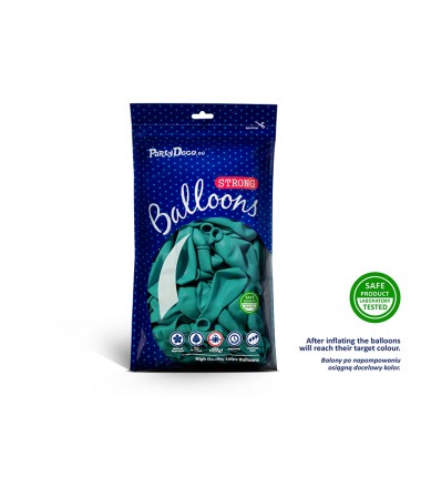 Balony Strong 27 cm niebieska laguna Pastel Lagoon Blue - 100 sztuk
