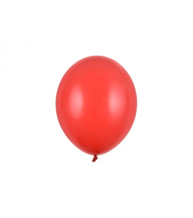 Balony Strong 27 cm makowe Pastel Poppy Red - 10 sztuk
