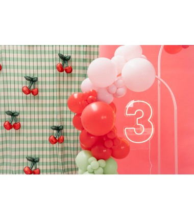 Balony Strong 27 cm makowe Pastel Poppy Red - 10 sztuk