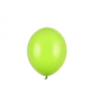 Balony Strong 27 cm limonkowe Pastel Lime Green - 10 sztuk