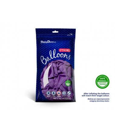 Balony Strong 27 cm lawendowe Pastel Lavender Blue - 100 sztuk