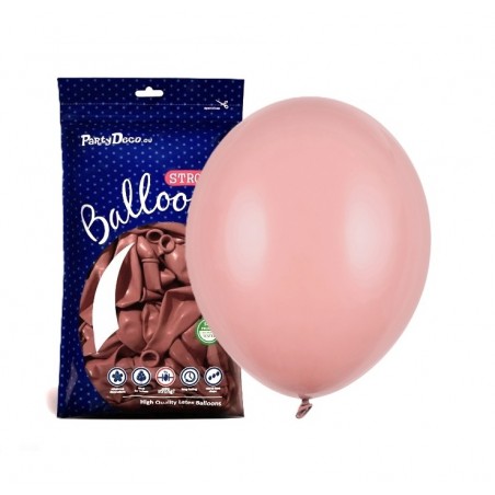 Balony Strong 27 cm ciemny brudny róż Pastel Dark Dusty Rose - 100 sztuk
