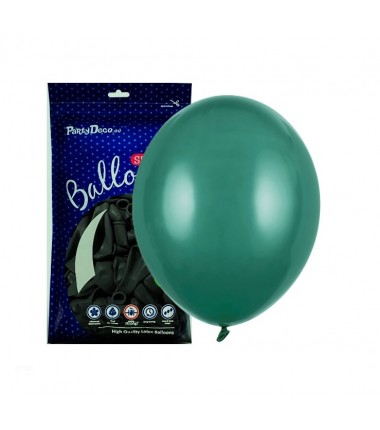 Balony Strong 27 cm butelkowa zieleń Pastel Bottle Green - 100 sztuk