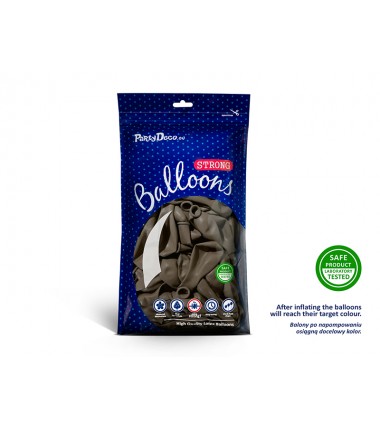Balony Strong 27 cm kawowe Pastel Cappuccino - 100 sztuk