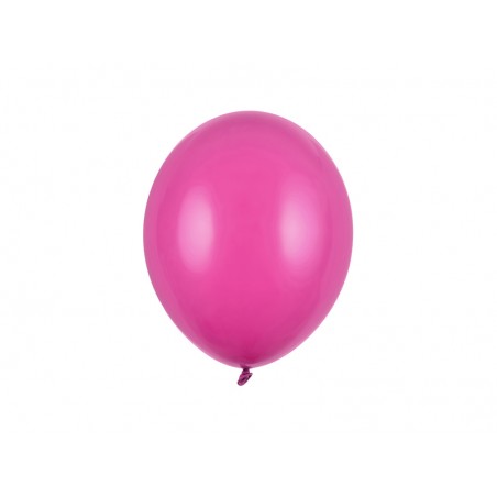 Balony Strong 27 cm ciemnoróżowe Pastel Hot Pink - 10 sztuk