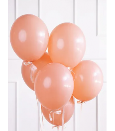 Balony Strong 27 cm brzoskwiniowe Pastel Peach - 10 sztuk