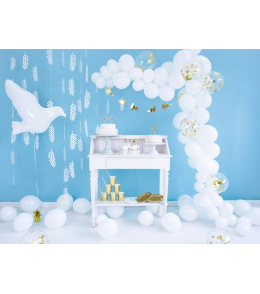 Balony Strong 27 cm białe Pastel Pure White - 10 sztuk