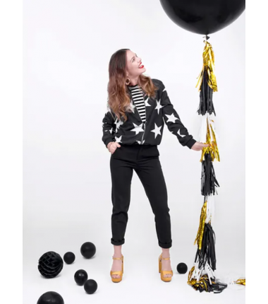 Balony Strong 27 cm czarne Pastel Black - 100 sztuk