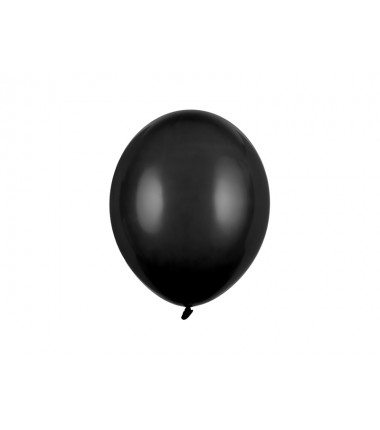 Balony Strong 27 cm czarne Pastel Black - 10 sztuk