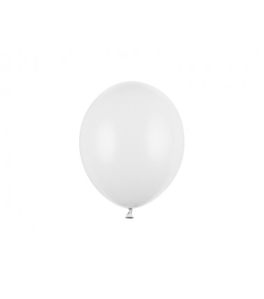 Balony Strong 23 cm białe Pastel Pure White - 10 sztuk