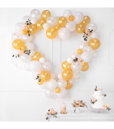 Balony Strong 30 cm białe Pastel Pure White - 10 sztuk