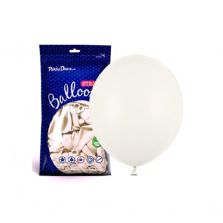 Balony Strong 12 cm złamana biel Pastel Off-white- 100 sztuk