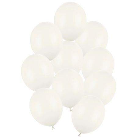 Balony Strong 30 cm złamana biel Pastel Off-white - 10 sztuk