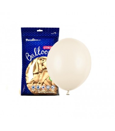 Balony Strong 12 cm jasny alabaster, beżowe Pastel Light Nude - 100 sztuk