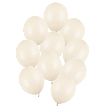 Balony Strong 30 cm jasny alabaster, beżowe Pastel Light Nude - 10 sztuk