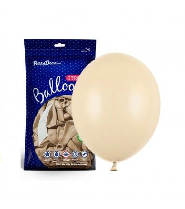 Balony Strong 23 cm  beżowe alabastrowe Pastel alabaster Nude - 100 sztuk