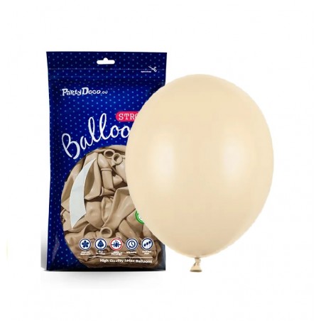 Balony Strong 23 cm  beżowe alabastrowe Pastel alabaster Nude - 100 sztuk