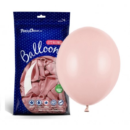 Balony Strong 30 cm brudny róż Pastel Dusty Rose - 100 sztuk