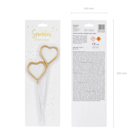 Zimne ognie złote serca - 2 sztuki