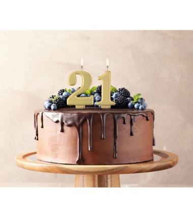 Świeczka złota - cyfra 1