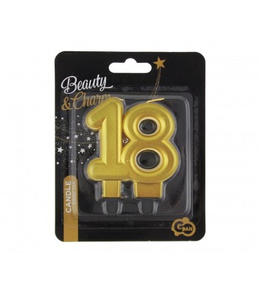 Świeczka złota 18