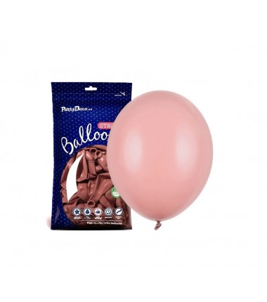 Balony Strong 12 cm ciemny brudny róż Pastel Dark Dusty Rose - 100 sztuk
