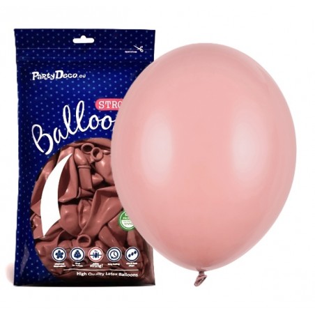 Balony Strong 30 cm ciemny brudny róż Pastel Dark Dusty Rose - 100 sztuk
