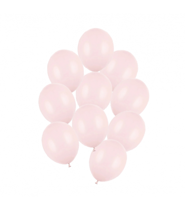 Balony Strong 23 cm jasnoróżowe Pastel Pale Pink - 10 sztuk