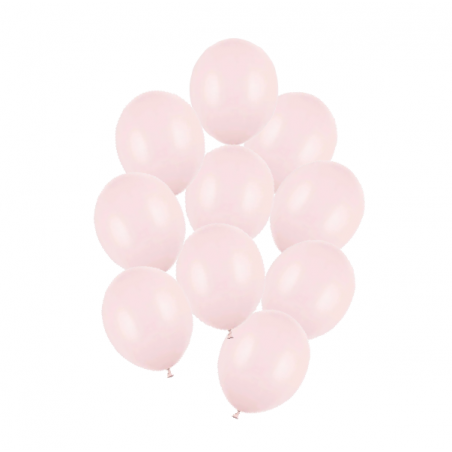 Balony Strong 23 cm jasnoróżowe Pastel Pale Pink - 10 sztuk