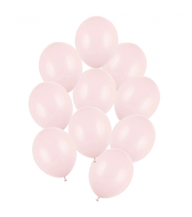 Balony Strong 30 cm jasnoróżowe Pastel Pale Pink - 10 sztuk