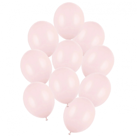 Balony Strong 30 cm jasnoróżowe Pastel Pale Pink - 10 sztuk