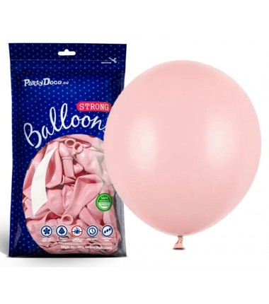 Balony Strong 43 cm jasnoróżowe Pastel Pale Pink - 25 sztuk