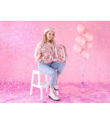 Balony Strong 12 cm różowe Pastel Baby Pink - 100 sztuk