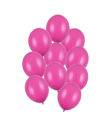 Balony Strong 23 cm ciemnoróżowe Pastel Hot Pink - 10 sztuk