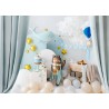 Balony Strong 23 cm mglisty niebieski Pastel Light Misty Blue - 10 sztuk