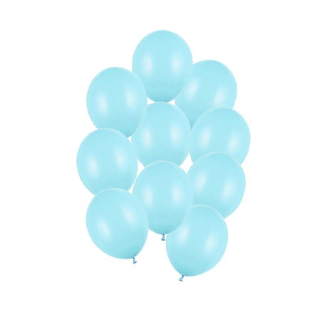 Balony Strong 23 cm jasnoniebieskie Pastel Light Blue - 10 sztuk