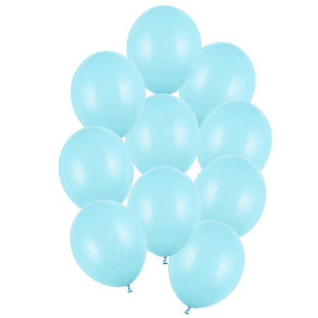 Balony Strong 30 cm jasnoniebieskie Pastel Light Blue - 10 sztuk