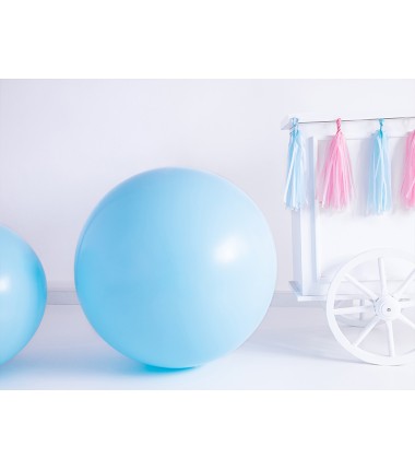Balon Strong okrągły 60 cm - Pastel Light Blue - jasnoniebieski