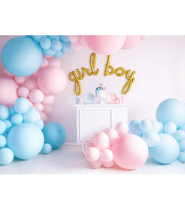 Balon Strong okrągły 60 cm - Pastel Light Blue - jasnoniebieski