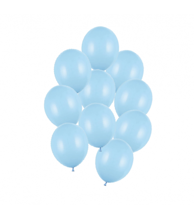 Balony Strong 23 cm błękitne Pastel Baby Blue - 10 sztuk