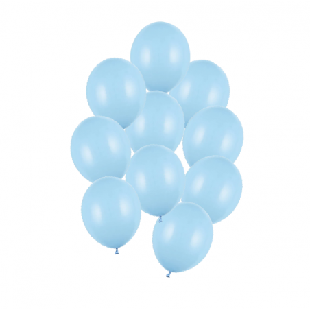 Balony Strong 23 cm błękitne Pastel Baby Blue - 10 sztuk