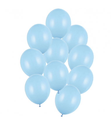 Balony Strong 30 cm błękitne Pastel Baby Blue - 10 sztuk