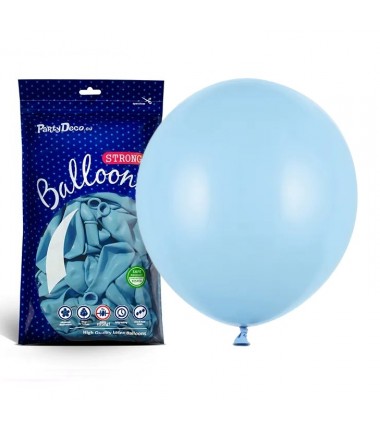Balony Strong 43 cm błękitne Pastel Baby Blue - 25 sztuk
