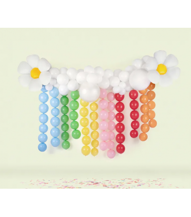 Balony z łącznikiem 28 cm - błękitne Pastel Baby Blue - 20 sztuk