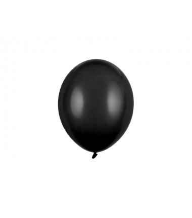 Balony Strong 12 cm czarne Pastel Black - 100 sztuk