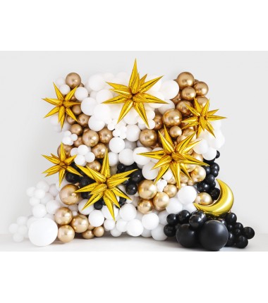 Balony Strong 12 cm czarne Pastel Black - 100 sztuk