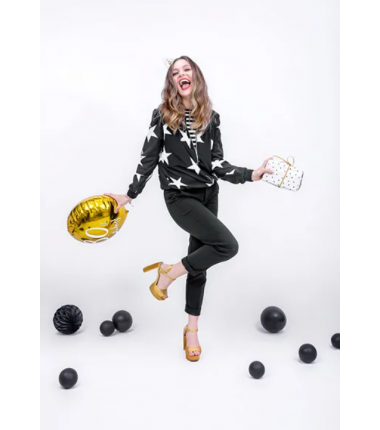 Balony Strong 30 cm czarne Pastel Black - 10 sztuk