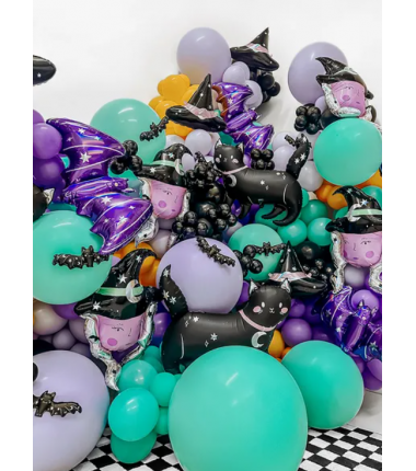 Balony Strong 30 cm czarne Pastel Black - 100 sztuk